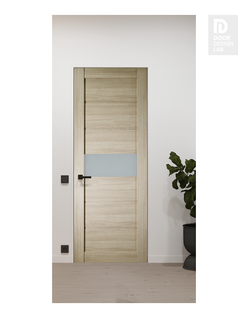 Edna Vetro Shambor Modern Interior Frameless Door by Belldinni