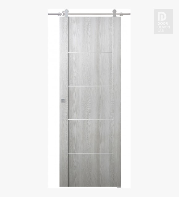 Avon 01 4H Ribeira Ash Modern Interior Barn Door by Belldinni