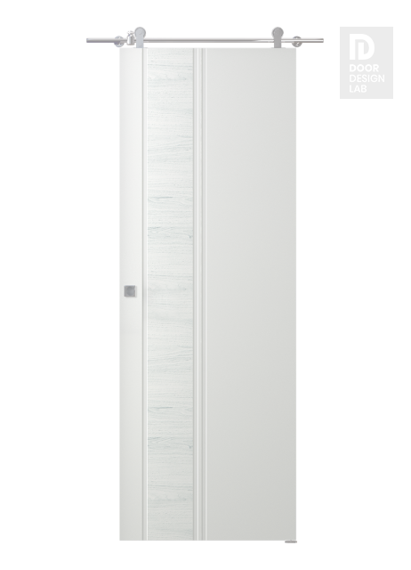 Twinwood 1 Polar White Modern Interior Barn Door by Belldinni