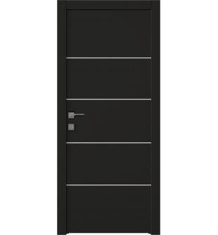 Optima 4H Black Matte Pocket doors