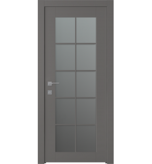 Avon 10 Lite Vetro Gray Matte Single Doors
