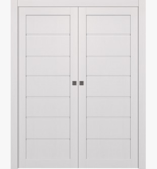 Alda Bianco Noble Double pocket doors