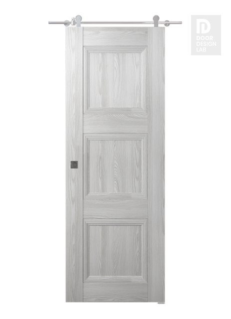 Oxford Duo 07 2Rn Ribeira Ash Modern Interior Barn Door by Belldinni