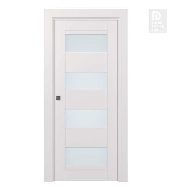 Avon 07-08 Vetro Snow White Modern Interior Pocket Door by Belldinni