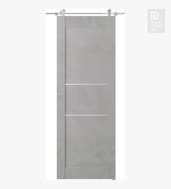 Avon 07 2H Light Urban Modern Interior Barn Door by Belldinni
