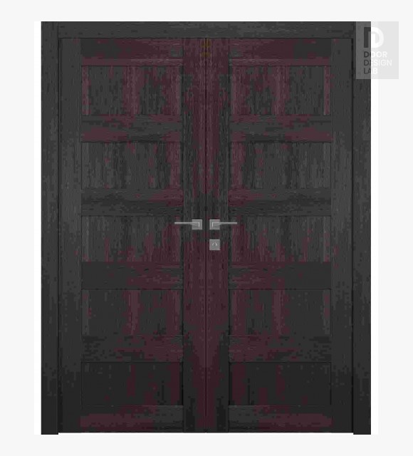 Avon 07 4R Veralinga Oak Modern Interior Double Swing Doors by Belldinni