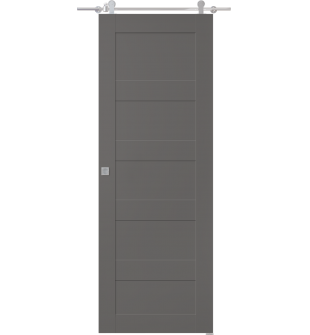 Avon 07 4R Gray Matte Barn doors