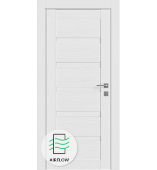 Louver Bianco Noble Single Doors