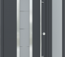 MODERN FRONT STEEL DOOR ARGOS ANTRACIT/WHITE 49 1/4" X 81 11/16" LHI + SIDELITE RIGHT