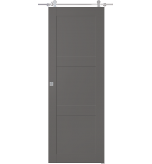 Avon 07 2Rn Gray Matte Barn doors