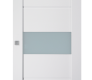 Edna Vetro Bianco Noble Modern Interior Barn Door by Belldinni