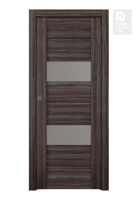 Vita Vetro Gray Oak Modern Interior Pocket Door by Belldinni
