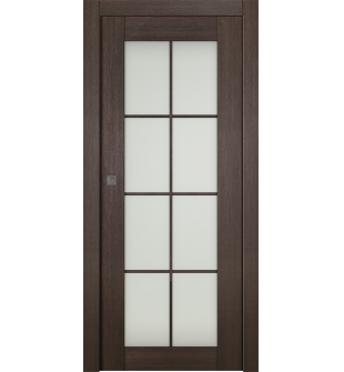 Avon 8 Lite Vetro Veralinga Oak Pocket doors