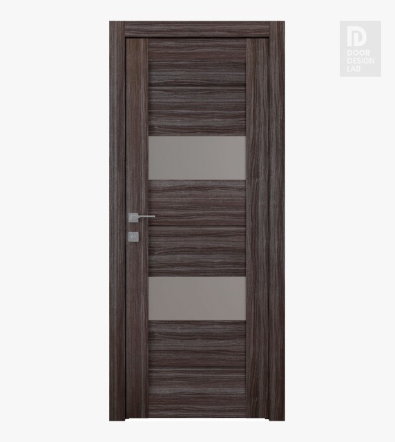 Vita Vetro Gray Oak Modern Interior Door by Belldinni
