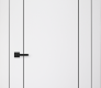 Optima 2U Black Snow White Modern Interior Door by Belldinni