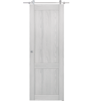 Shaker 2 Panel Ribeira Ash Barn doors