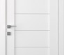 Perla Vetro Bianco Noble Modern Interior Door by Belldinni