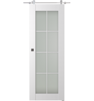 Palladio 8 Lite Vetro Bianco Noble Barn doors