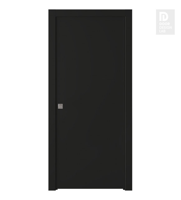 Optima Black Matte Modern Interior Pocket Door by Belldinni