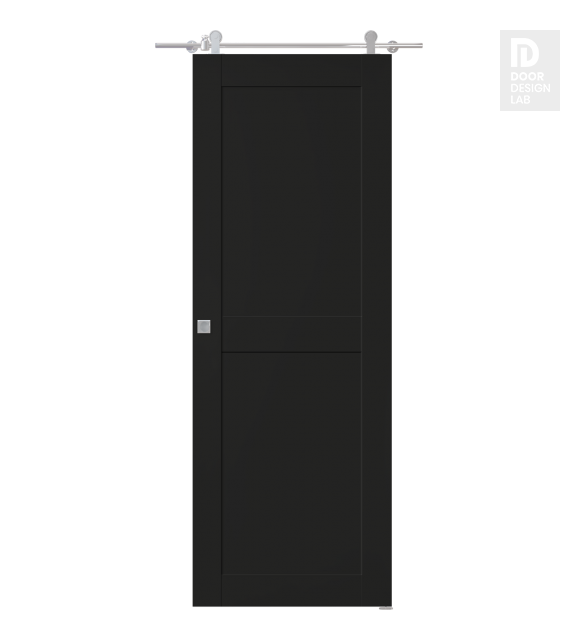 Avon 07 Rn Black Matte Modern Interior Barn Door by Belldinni