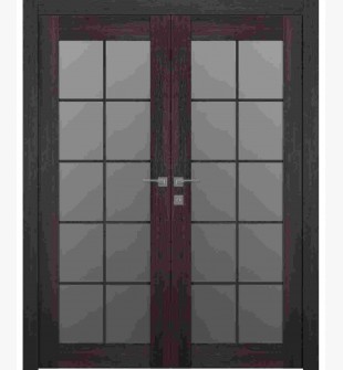 Avon 10 Lite Vetro Veralinga Oak Double doors