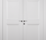 Oxford Duo 07 Rn Snow White Modern Interior Double Swing Doors by Belldinni