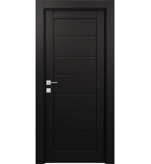 Alda Black Matte Double pocket doors