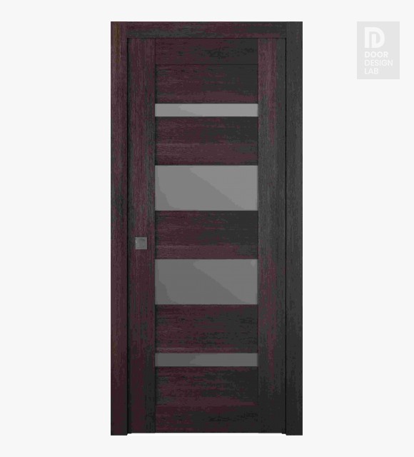 Avon 07-01 Vetro Veralinga Oak Modern Interior Pocket Door by Belldinni