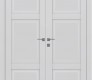 Ca3 Primed Modern Interior Double Swing Doors by Belldinni