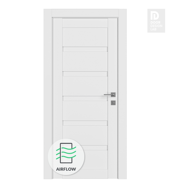 Louver Snow White Modern Interior Door by Belldinni