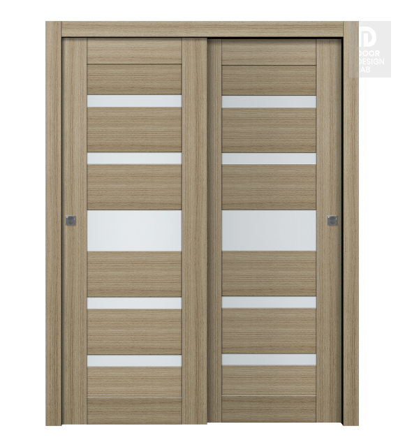 Avon 07-05 Vetro Shambor Modern Interior Bypass Doors by Belldinni