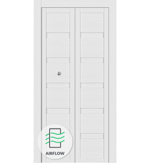 Louver Bianco Noble Bi-folding doors