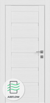 Louver Bianco Noble Single Doors
