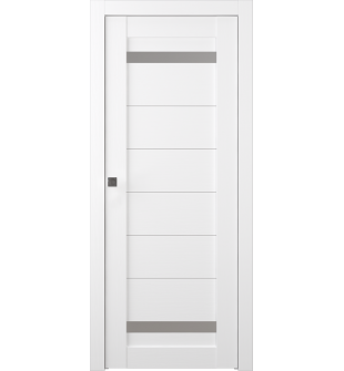Perla Vetro Bianco Noble Pocket doors