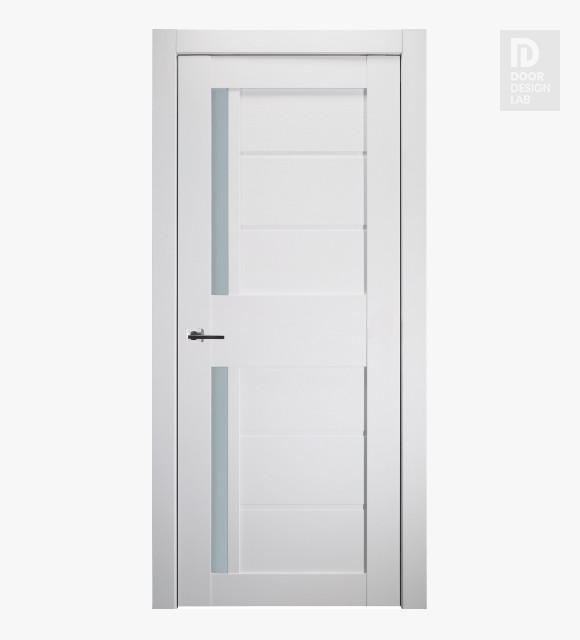 Esta Vetro Bianco Noble Modern Interior Door by Belldinni