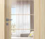 Avon 5 Lite Clear Vetro Loire Ash Modern Interior Door by Belldinni