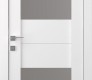 Berta Vetro Bianco Noble Modern Interior Door by Belldinni