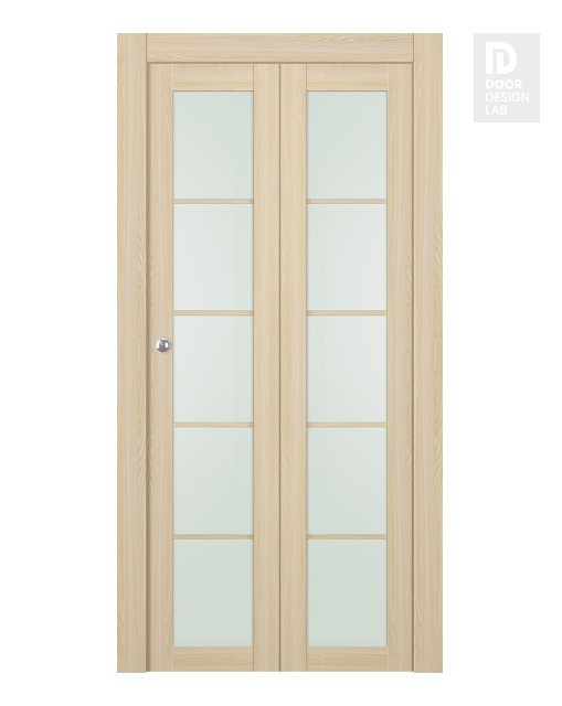 Avon 5 Lite Vetro Loire Ash Modern Interior Bifold Doors by Belldinni