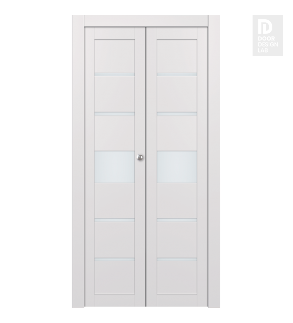 Avon 07-06 Vetro Snow White Modern Interior Bifold Doors by Belldinni