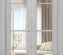 Avon 4 Lite Clear Vetro Ribeira Ash Modern Interior Bifold Doors by Belldinni