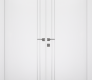 Optima 2V Snow White Modern Interior Double Swing Doors by Belldinni