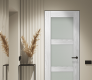 Avon 3 Lite Vetro Ribeira Ash Modern Interior Frameless Door by Belldinni