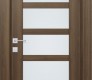 Avon 07-07 Vetro Pecan Nutwood Modern Interior Door by Belldinni