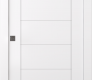 Perla Vetro Snow White Modern Interior Pocket Door by Belldinni
