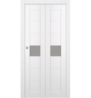 Edna Vetro Snow White Bi-folding doors