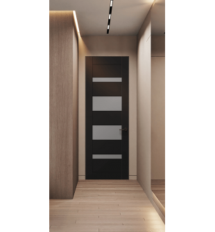 Mirella Vetro Black Matte Frameless