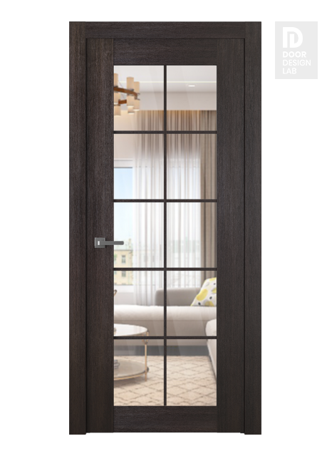 Avon 10 Lite Clear Veralinga Oak Modern Interior Door by Belldinni