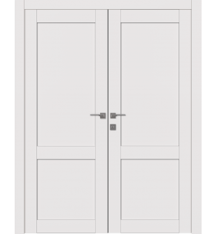 Shaker 2 Panel Snow White Double doors