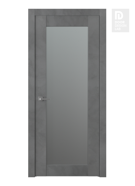 Avon 207 Vetro Dark Urban Modern Interior Door by Belldinni