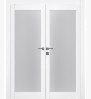 Palladio 207 Vetro Bianco Noble Double doors